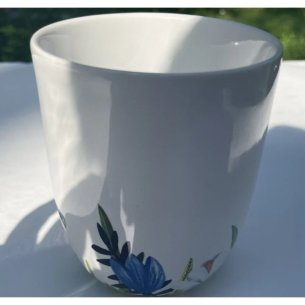 Pier 1 Savannah Floral Mug Coffee Tea Cup Earthenware Flower New